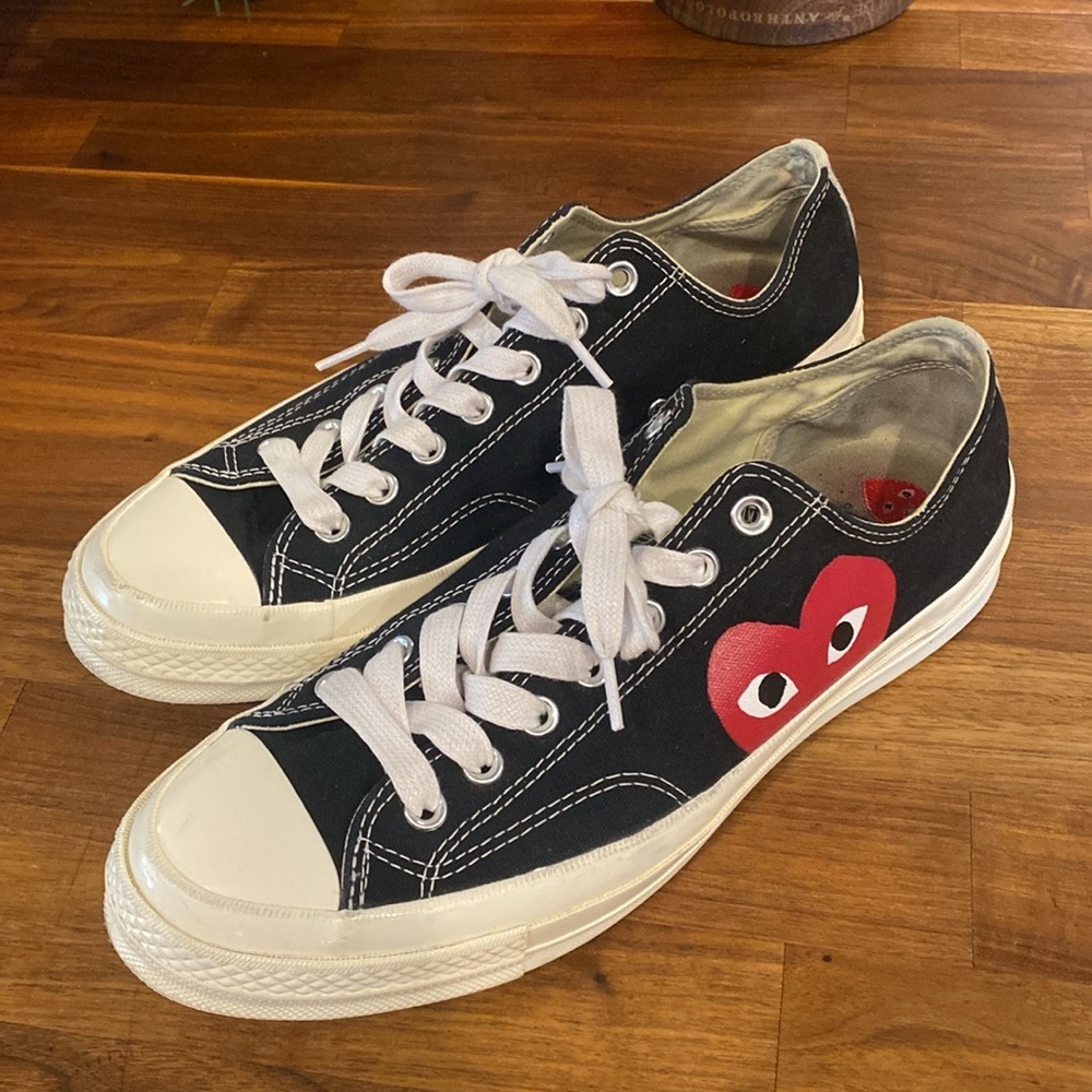 Converse Chuck OX x Comme des Garcons Play Low Size 10 - Picture 2 of 7